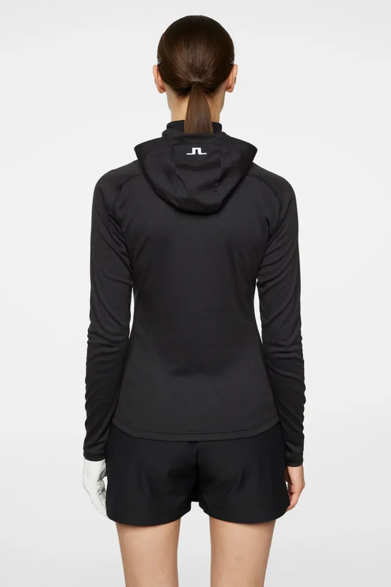 Agnes Quarter Zip Hood|J.Lindeberg Outlet