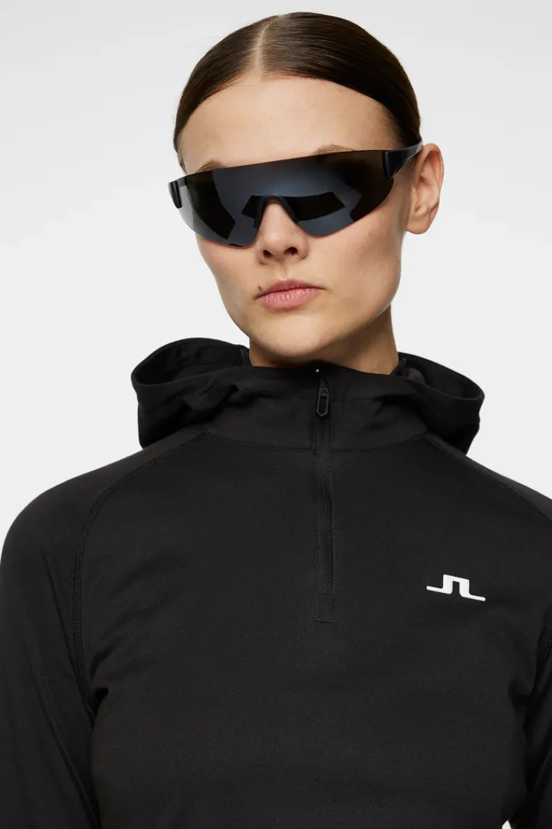 Agnes Quarter Zip Hood|J.Lindeberg Outlet