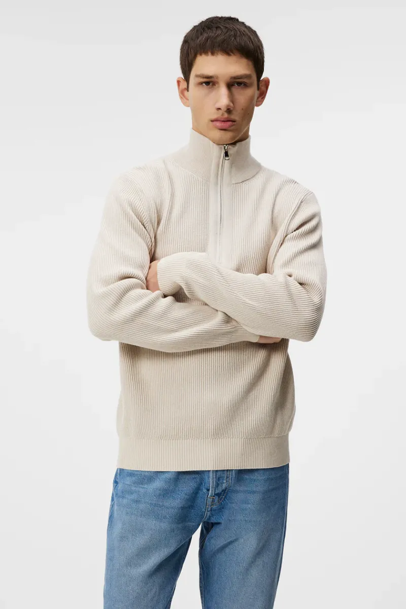 Alex Half Zip Knitted Sweater|J.Lindeberg Clearance