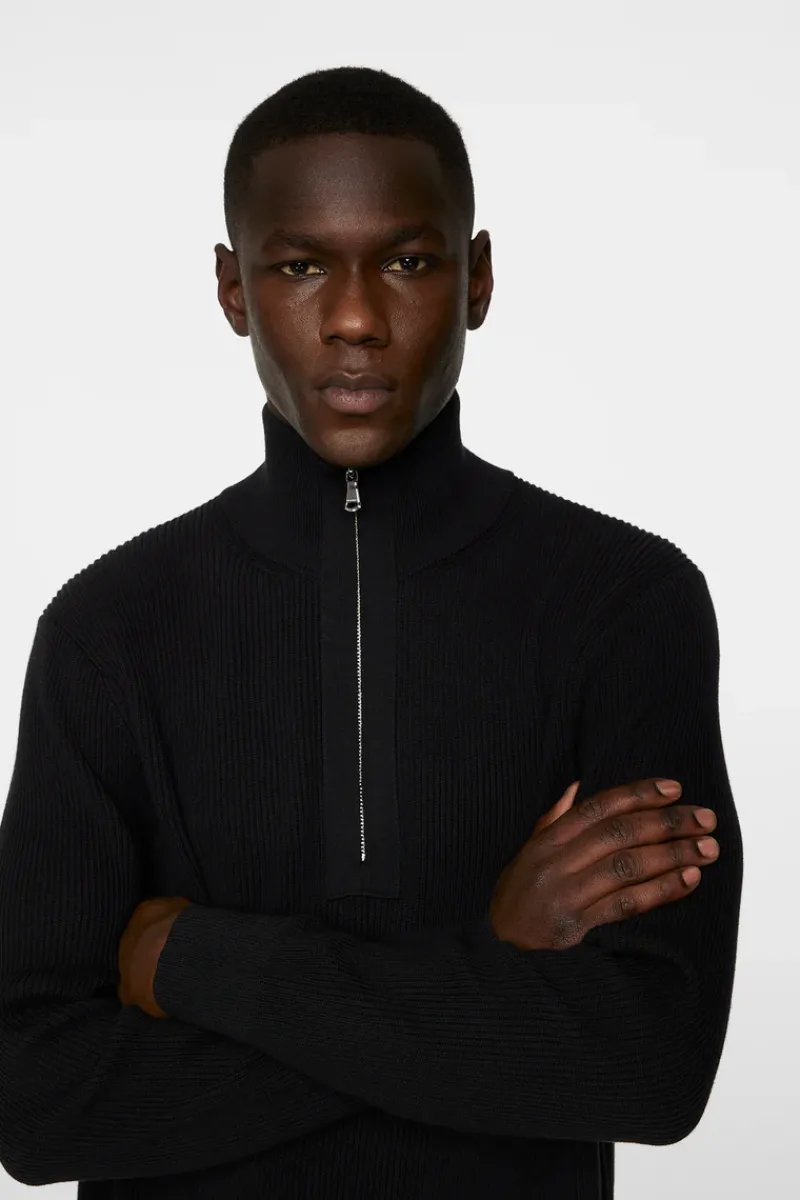 Alex Half Zip Knitted Sweater|J.Lindeberg Clearance