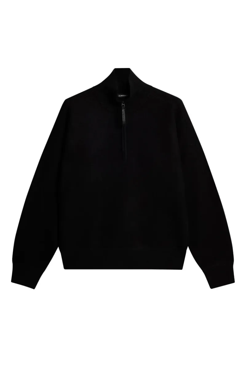 Bon Boiled Wool Quarter Zip|J.Lindeberg Best