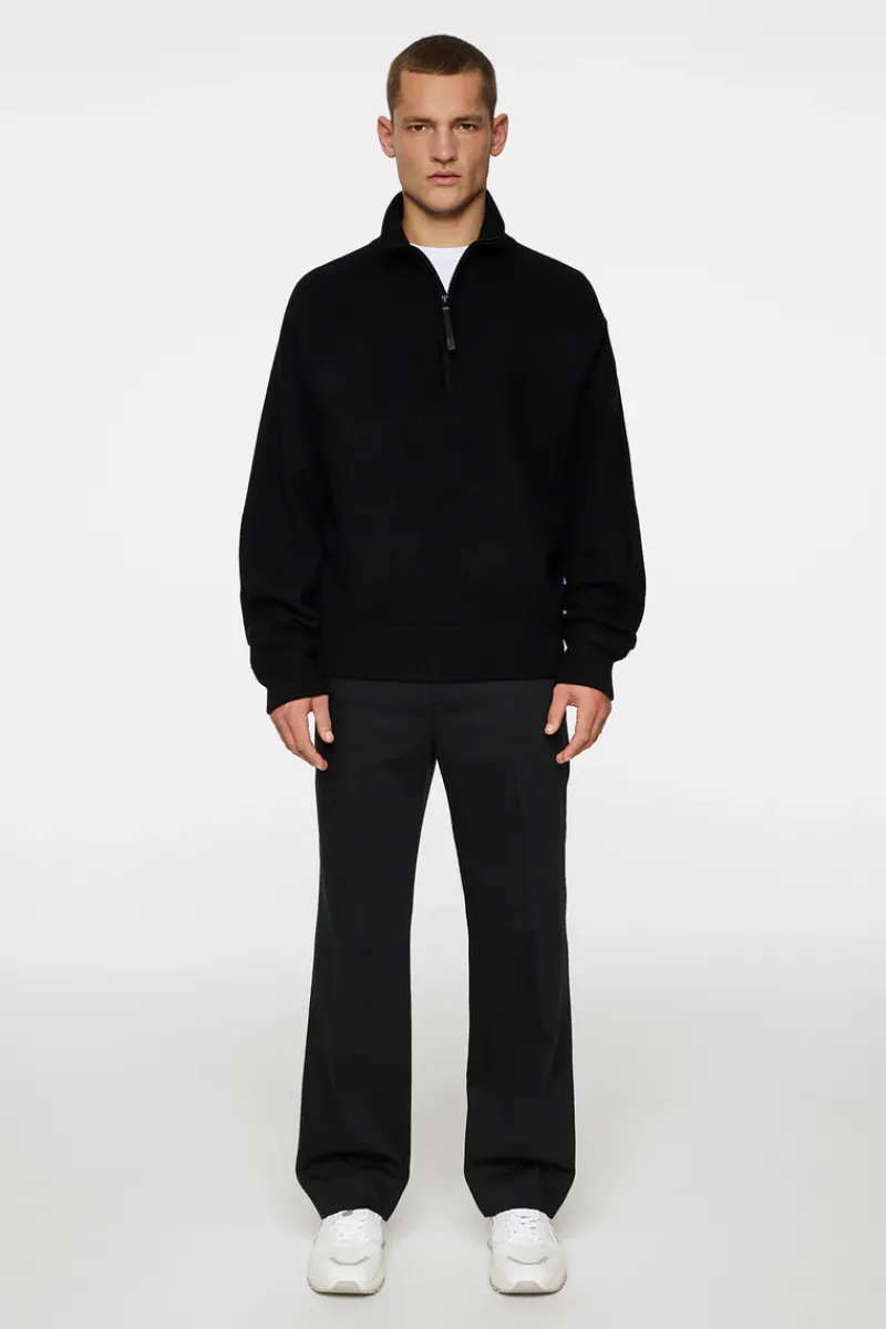 Bon Boiled Wool Quarter Zip|J.Lindeberg Best
