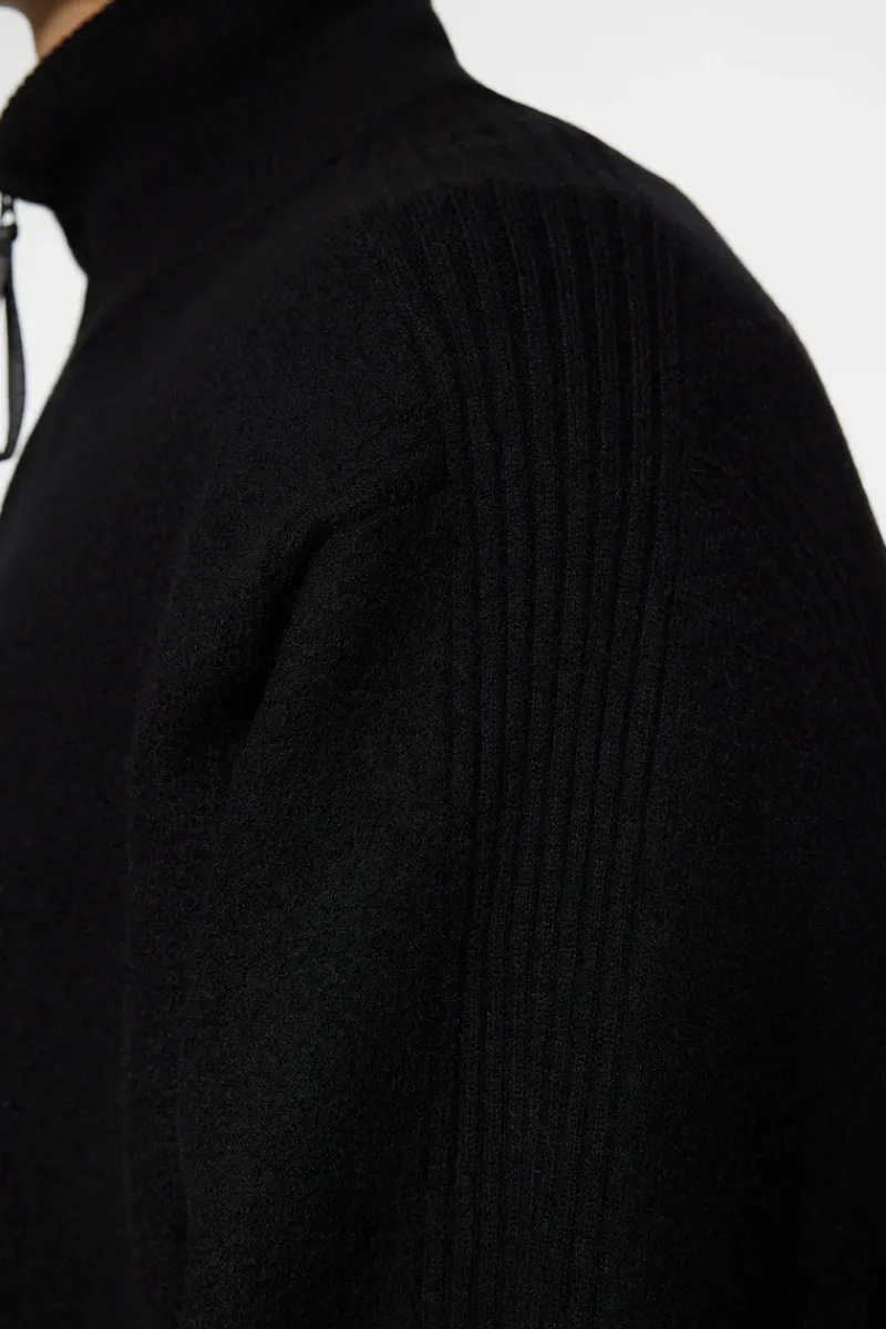 Bon Boiled Wool Quarter Zip|J.Lindeberg Best