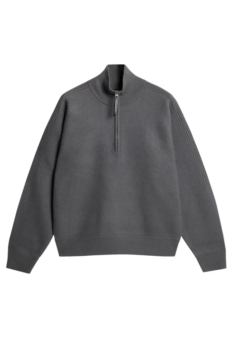 Bon Boiled Wool Quarter Zip|J.Lindeberg Sale
