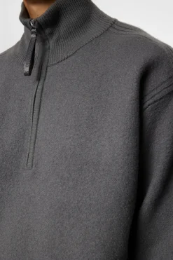 Bon Boiled Wool Quarter Zip|J.Lindeberg Sale