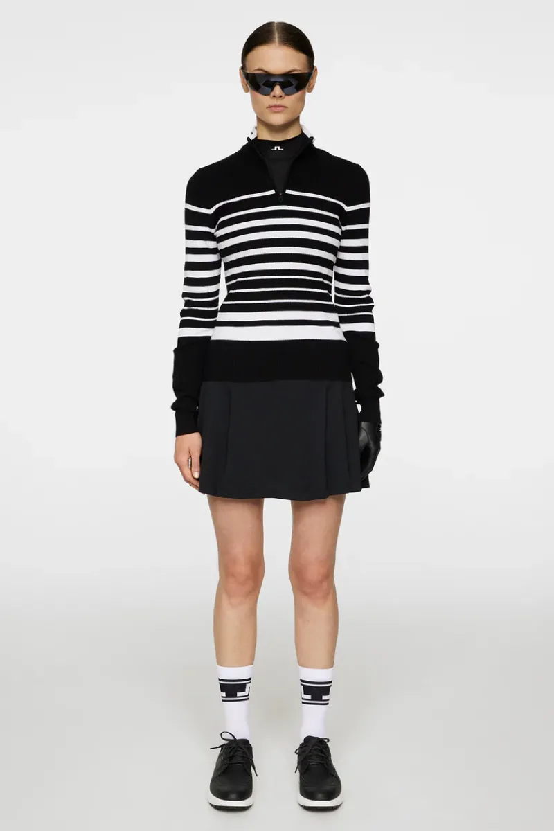 Cheryl Knitted Zip Sweater|J.Lindeberg