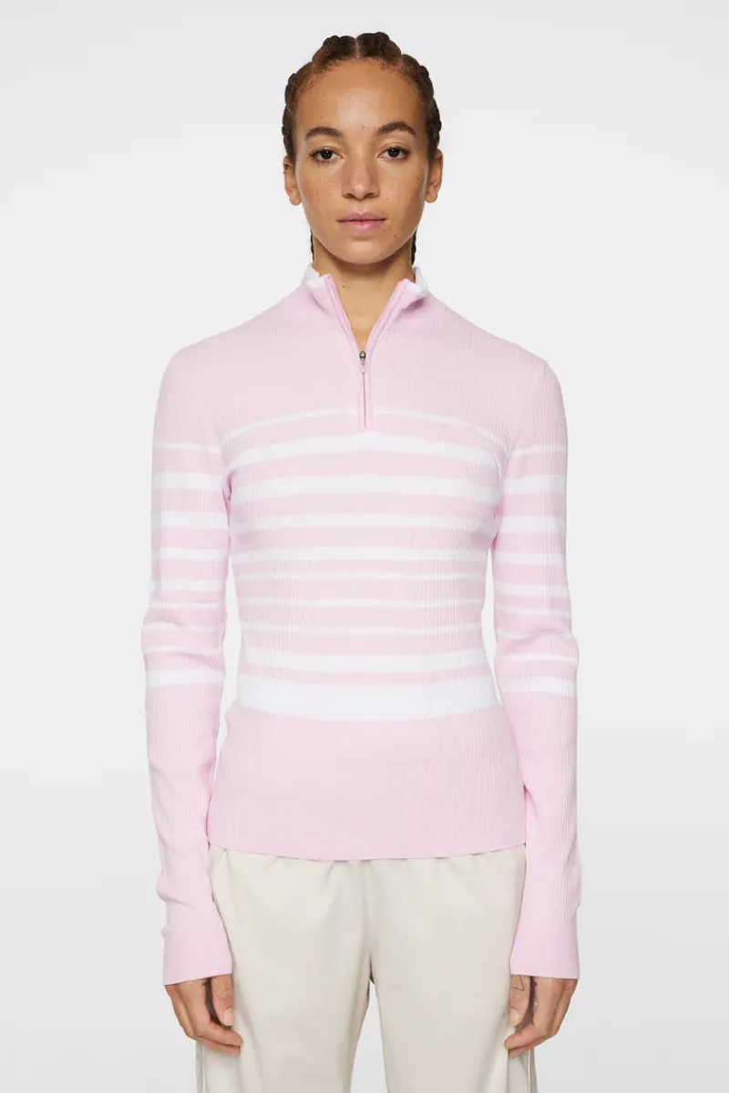 Cheryl Knitted Zip Sweater|J.Lindeberg New