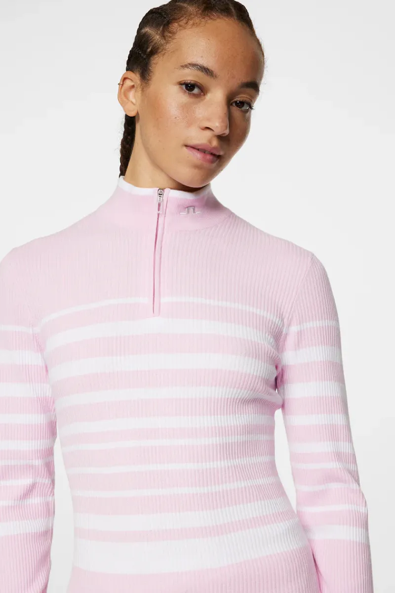 Cheryl Knitted Zip Sweater|J.Lindeberg New