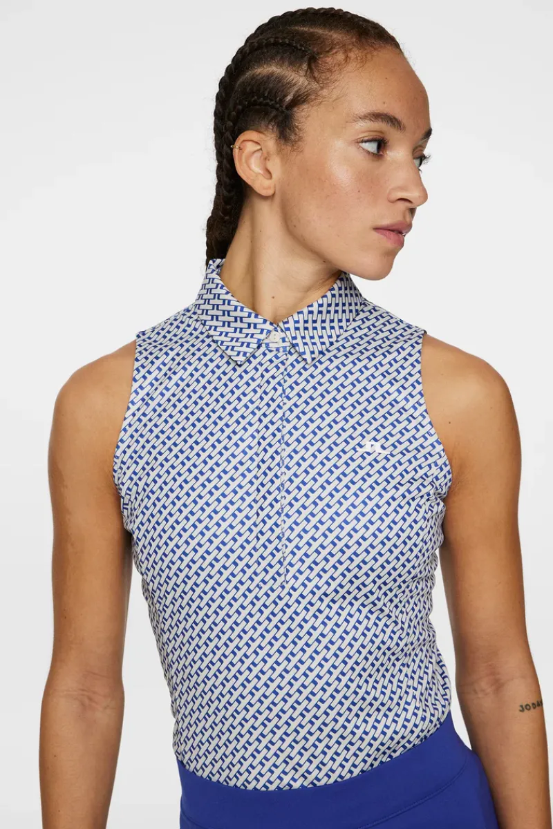 Dena Print Sleeveless Top|J.Lindeberg Sale