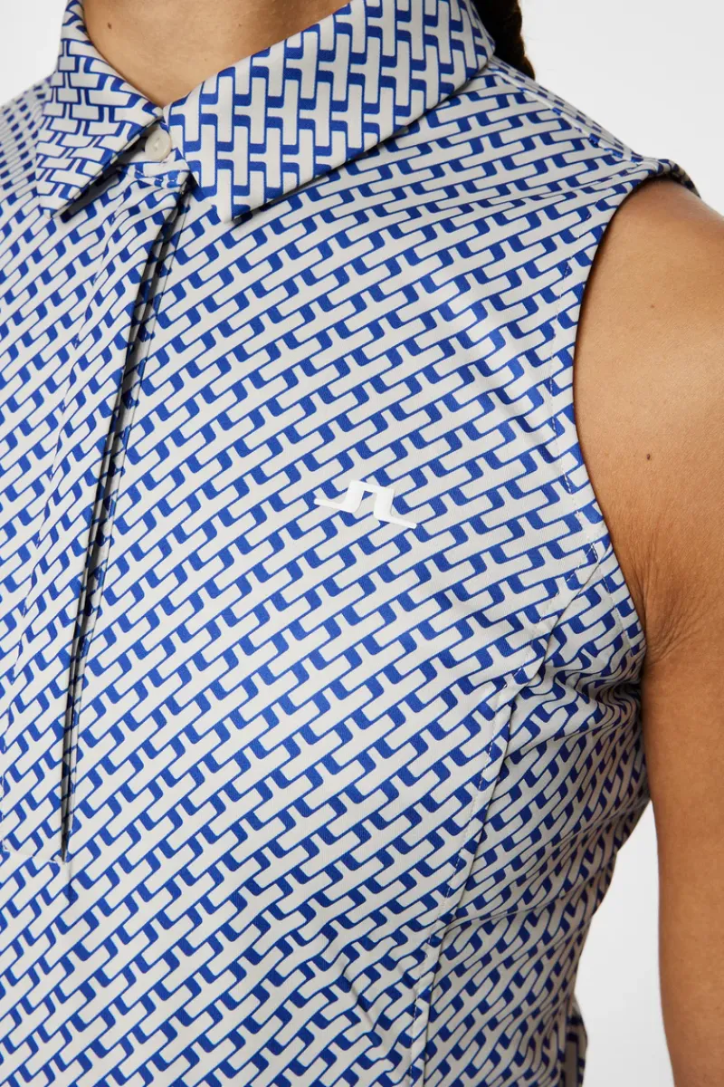 Dena Print Sleeveless Top|J.Lindeberg Sale