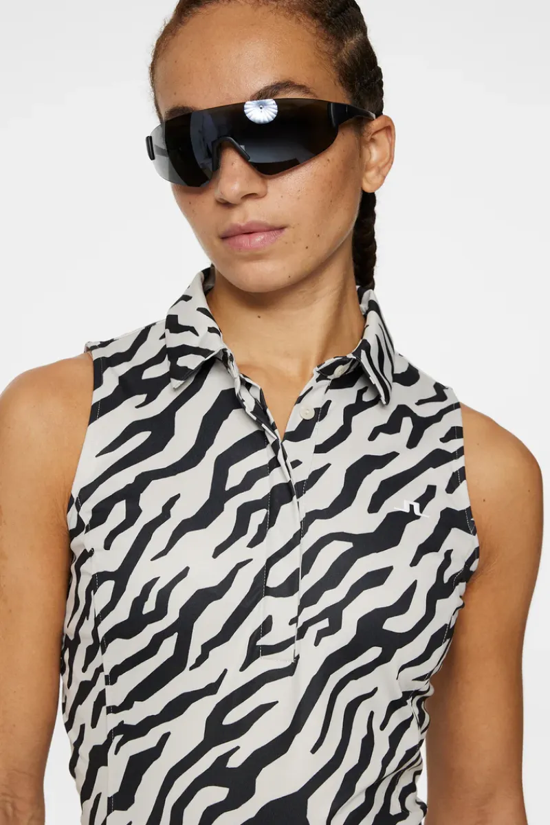 Dena Print Sleeveless Top|J.Lindeberg Clearance