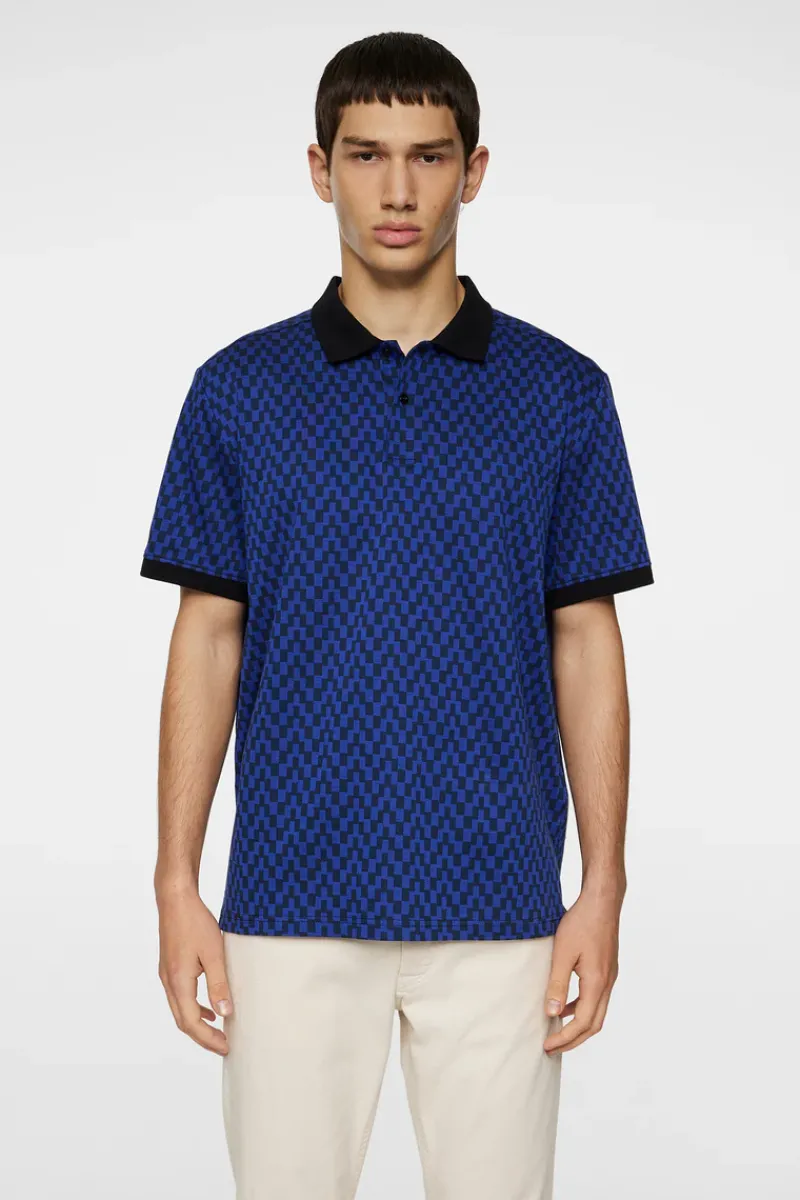 Devon Jacquard Polo|J.Lindeberg Hot