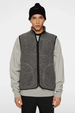 Duncan Wool Fleece Vest|J.Lindeberg Online