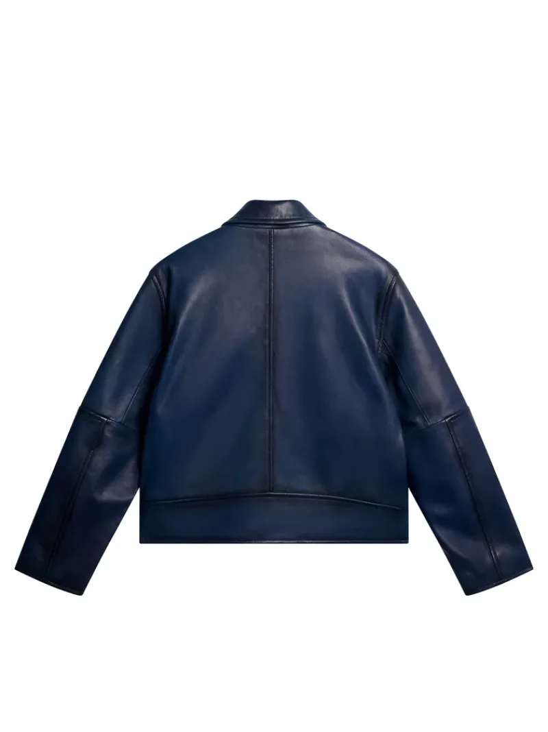 Jed Leather Party Jacket|J.Lindeberg Discount