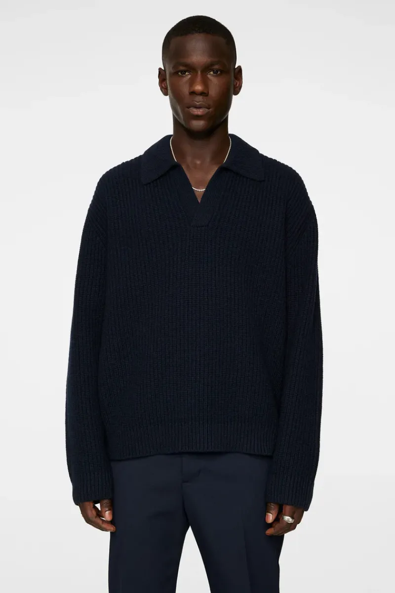 Jethro Heavy Polo Knit|J.Lindeberg Online