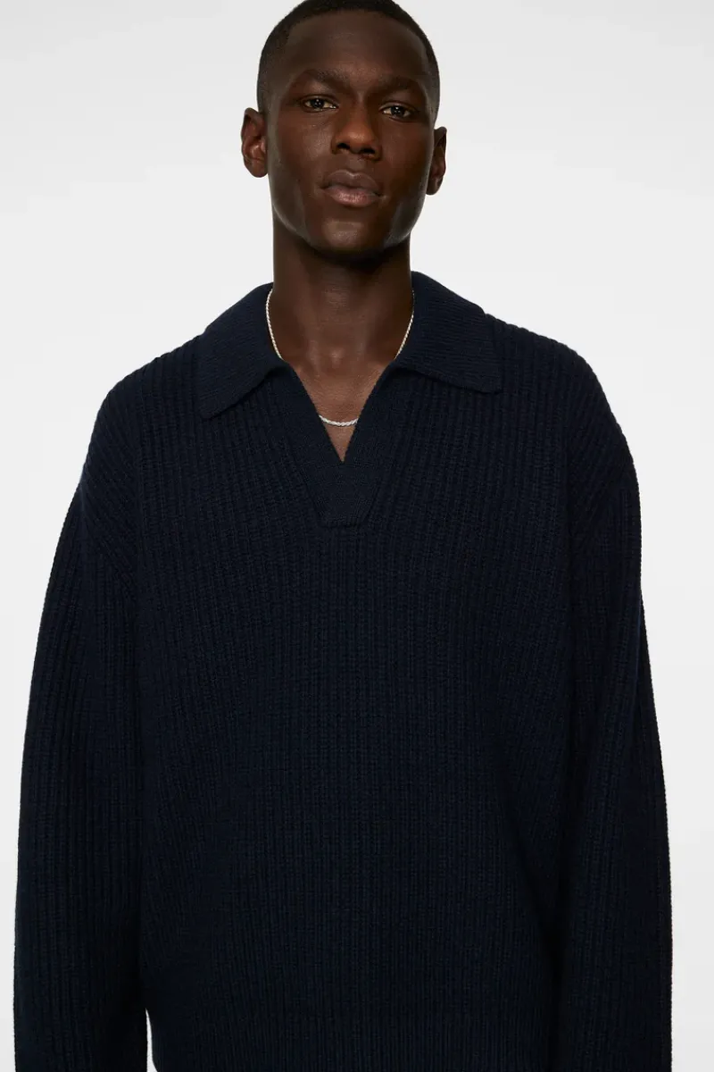 Jethro Heavy Polo Knit|J.Lindeberg Online
