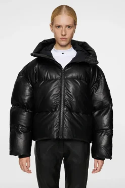 Jolene Leather Padded Jacket|J.Lindeberg Clearance