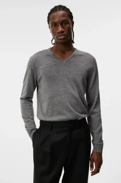 Lymann Merino V-neck Sweater|J.Lindeberg Outlet