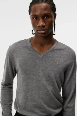 Lymann Merino V-neck Sweater|J.Lindeberg Outlet