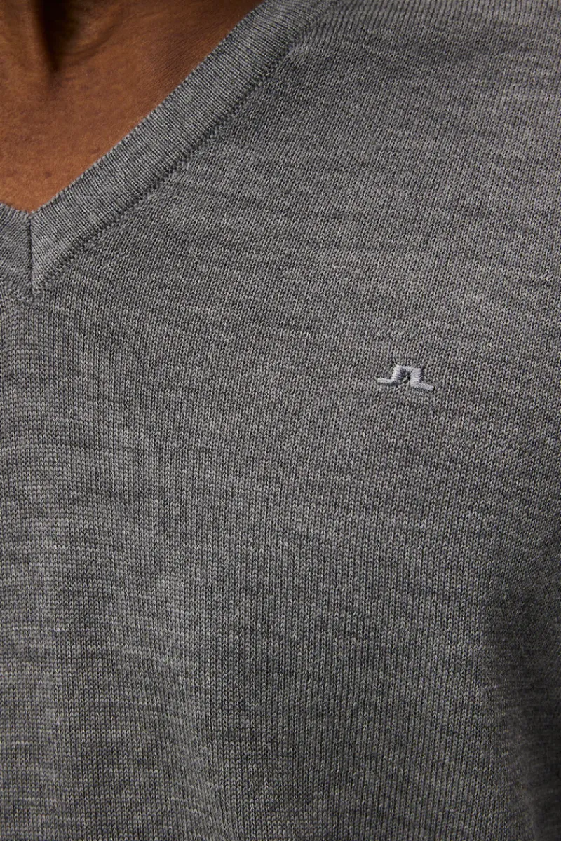 Lymann Merino V-neck Sweater|J.Lindeberg Outlet
