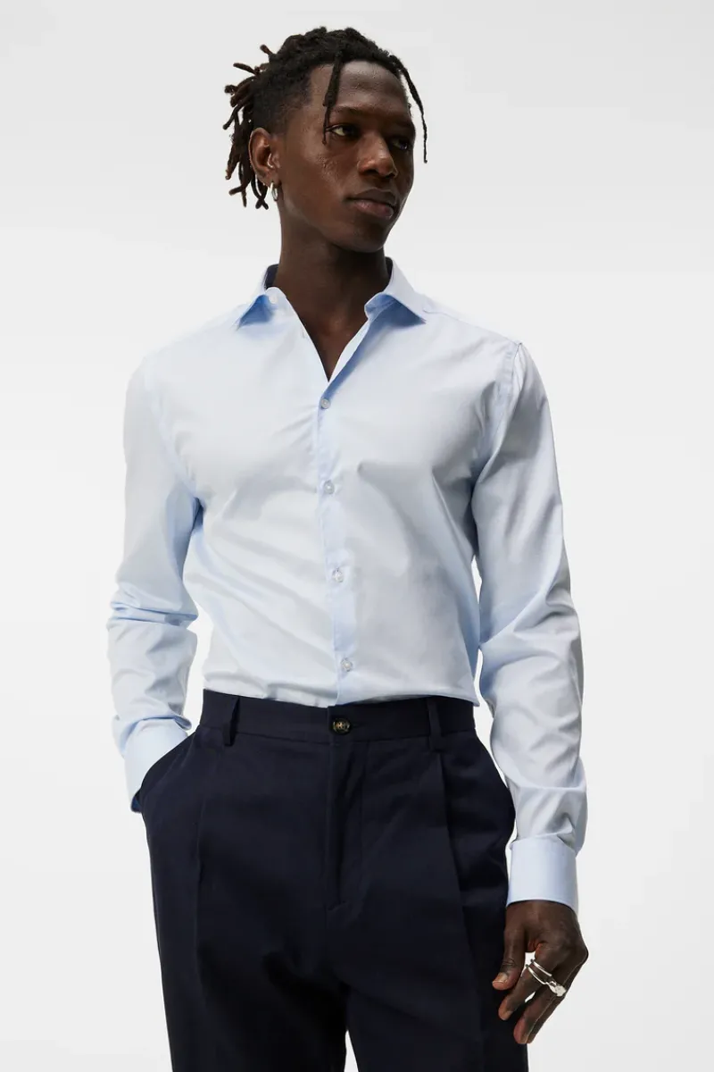Non-iron Twill Superslim Shirt|J.Lindeberg Online