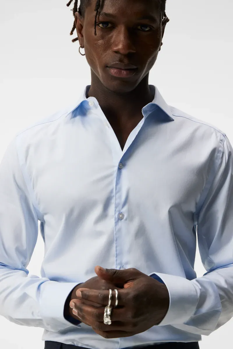 Non-iron Twill Superslim Shirt|J.Lindeberg Online