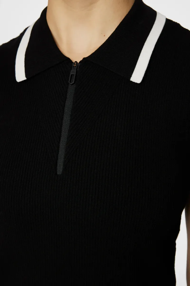 Ramona Knitted Polo Shirt|J.Lindeberg Best