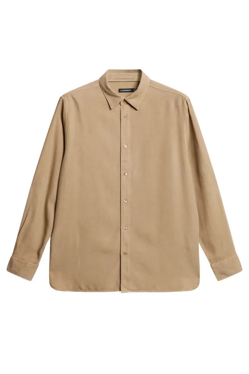 Reg LS Struct Gmd Tencel Shirt|J.Lindeberg Clearance
