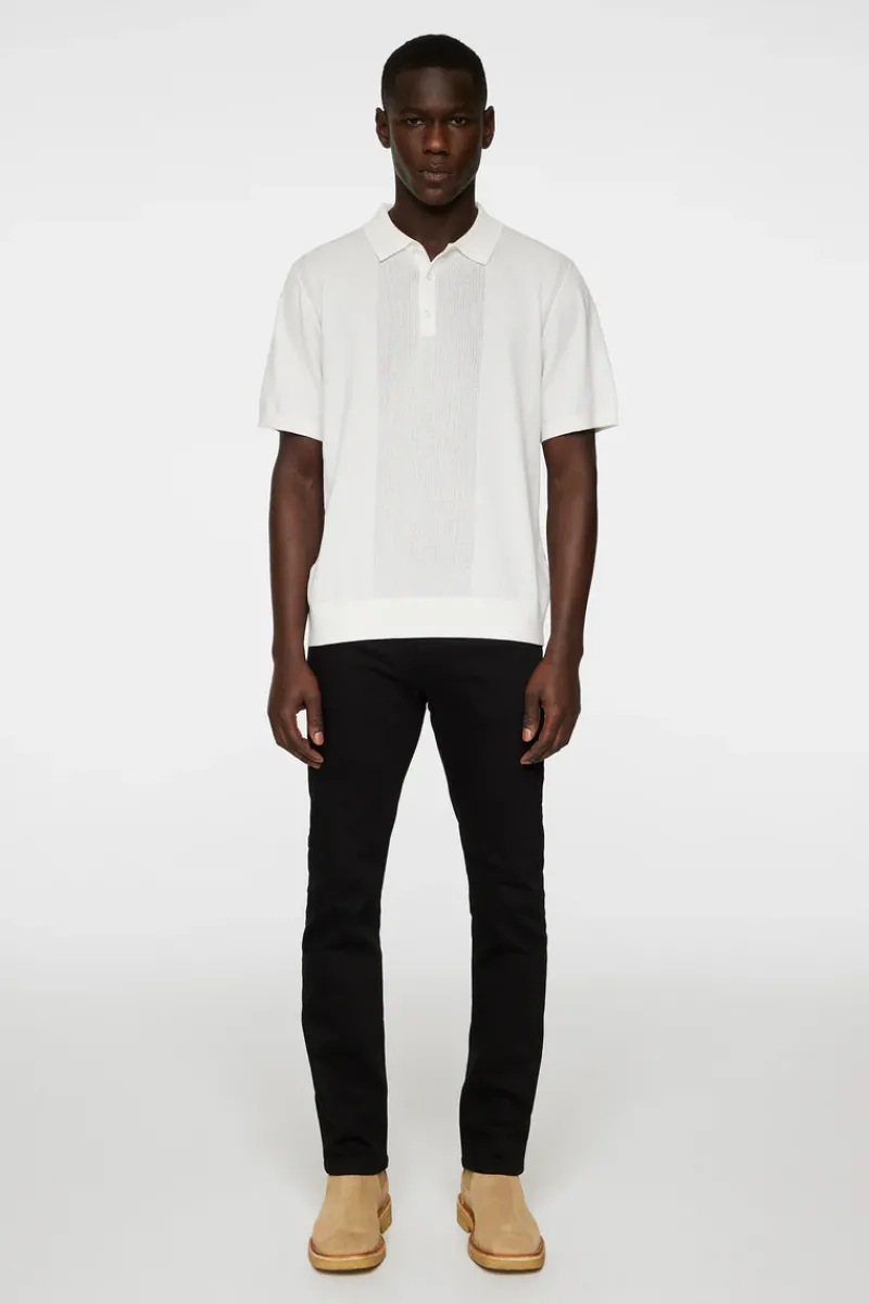 Reymond Solid Stripe Polo|J.Lindeberg Hot