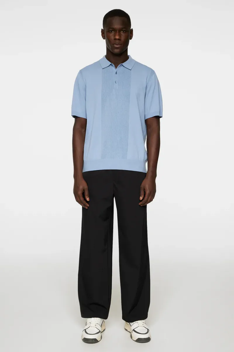 Reymond Solid Stripe Polo|J.Lindeberg Hot