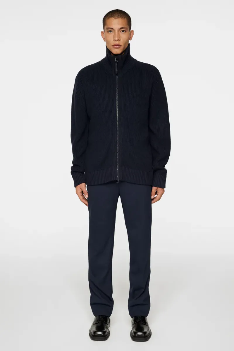 Skyler Wool Blend Zip Cardigan|J.Lindeberg Outlet