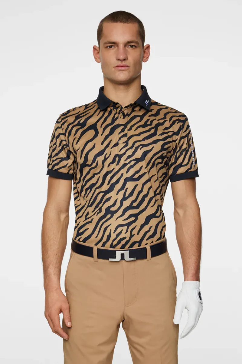Tour Tech Print Polo|J.Lindeberg
