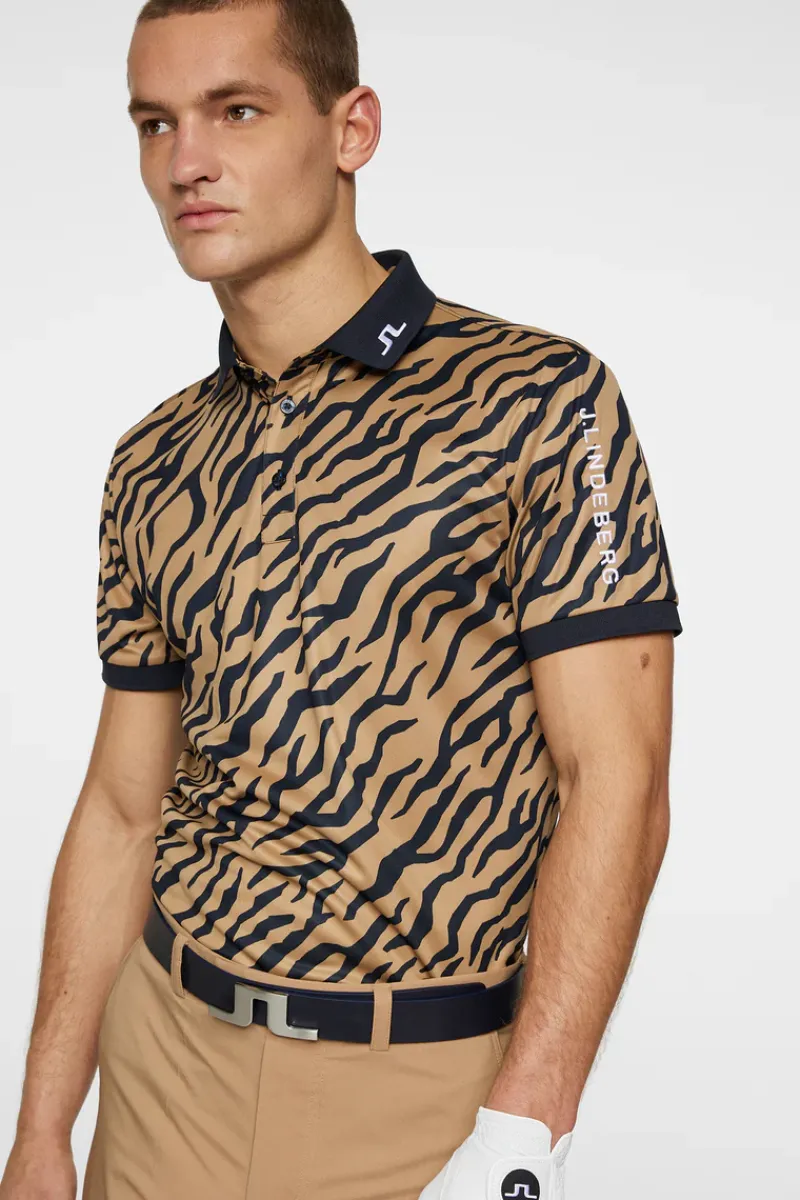 Tour Tech Print Polo|J.Lindeberg