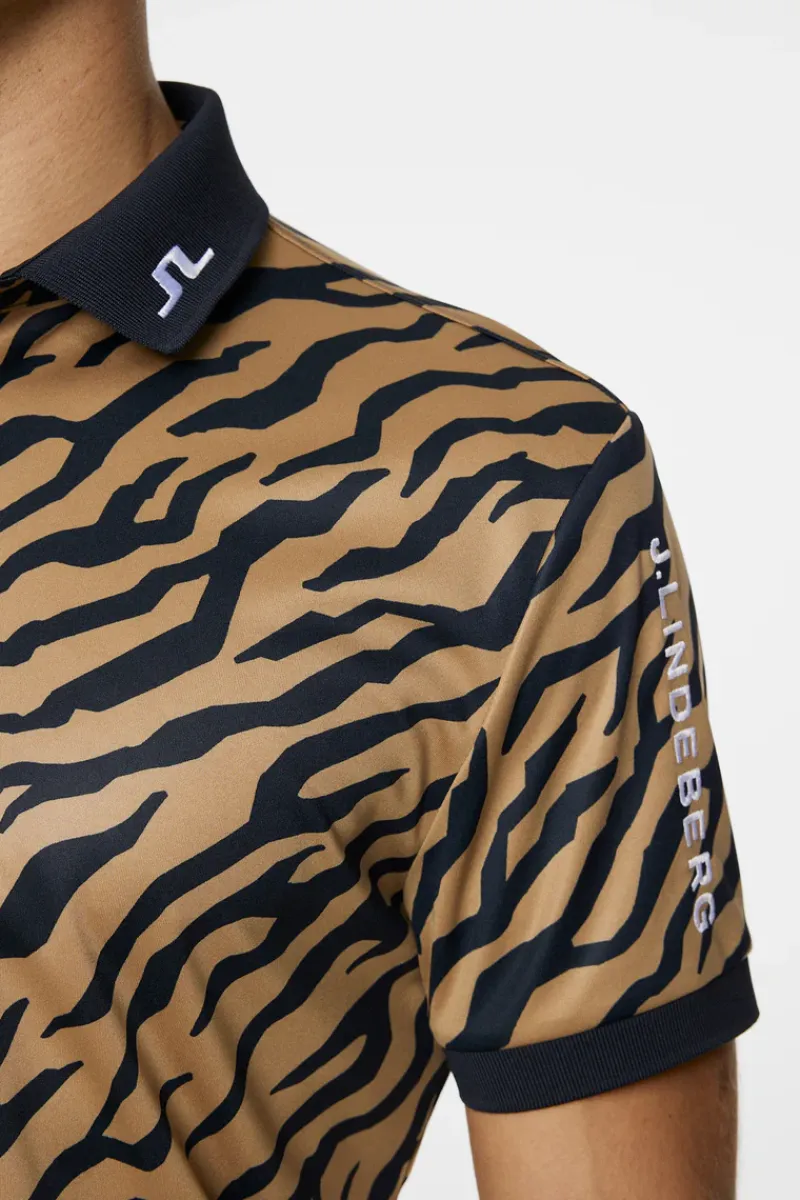 Tour Tech Print Polo|J.Lindeberg