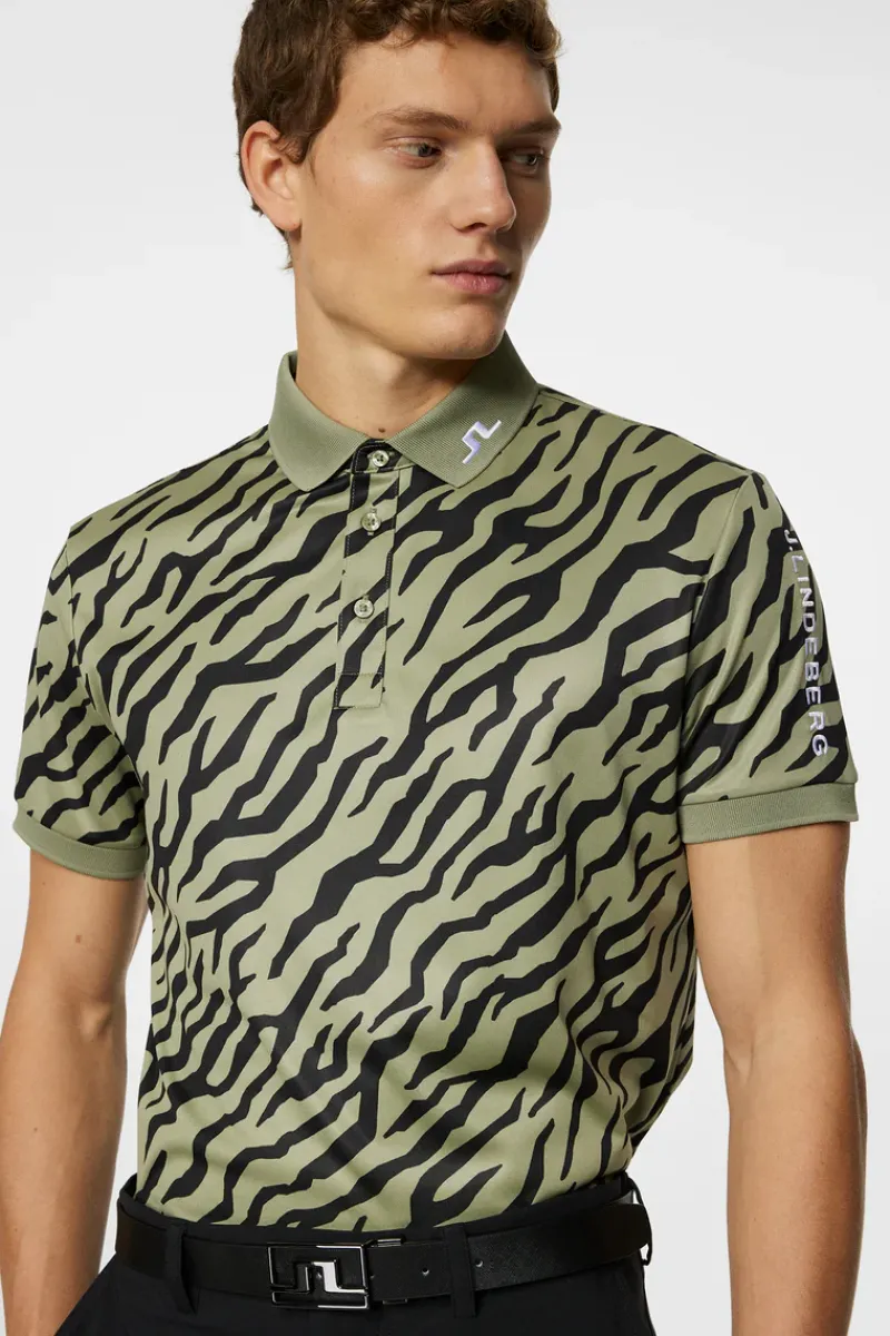 Tour Tech Print Polo|J.Lindeberg Clearance