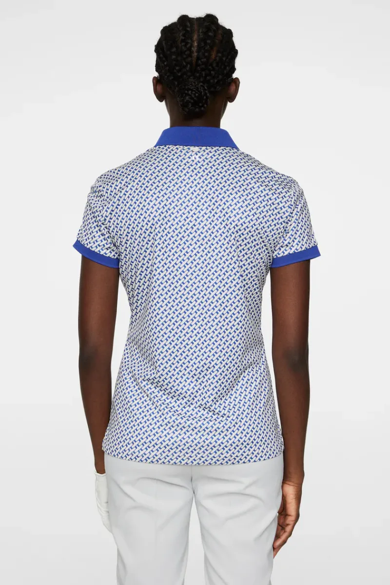 Tour Tech Print Polo|J.Lindeberg Sale