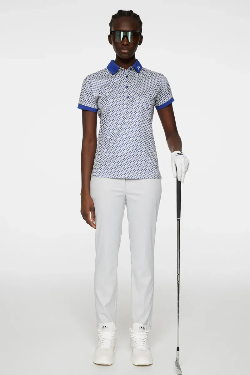 Tour Tech Print Polo|J.Lindeberg Sale