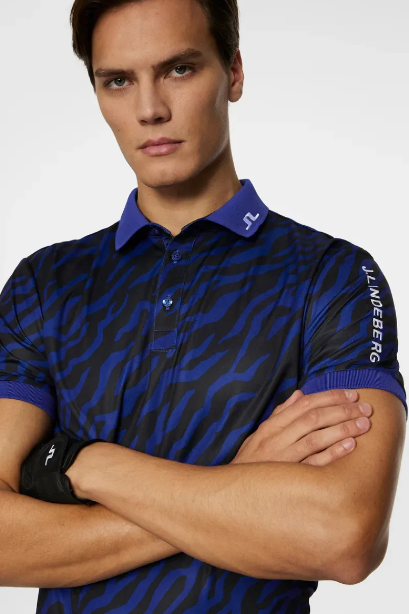 Tour Tech Print Polo|J.Lindeberg Sale
