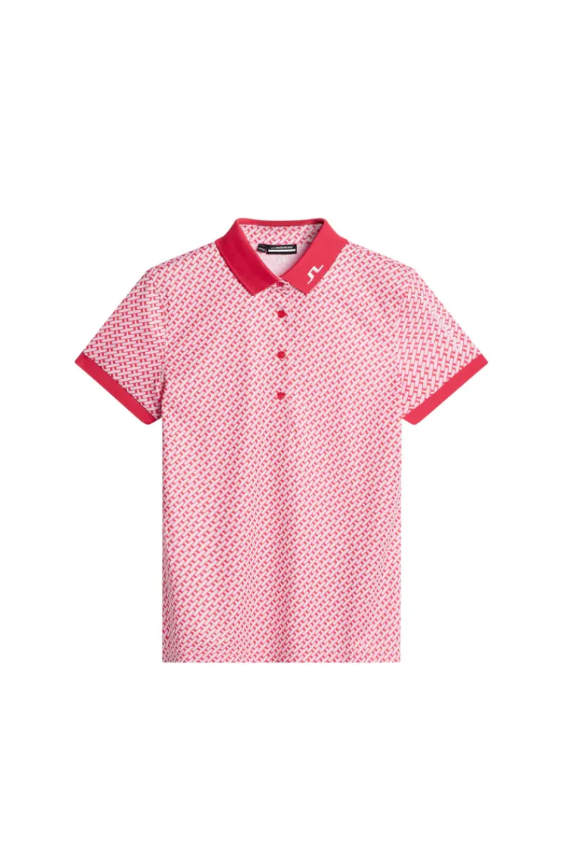 Tour Tech Print Polo|J.Lindeberg Outlet