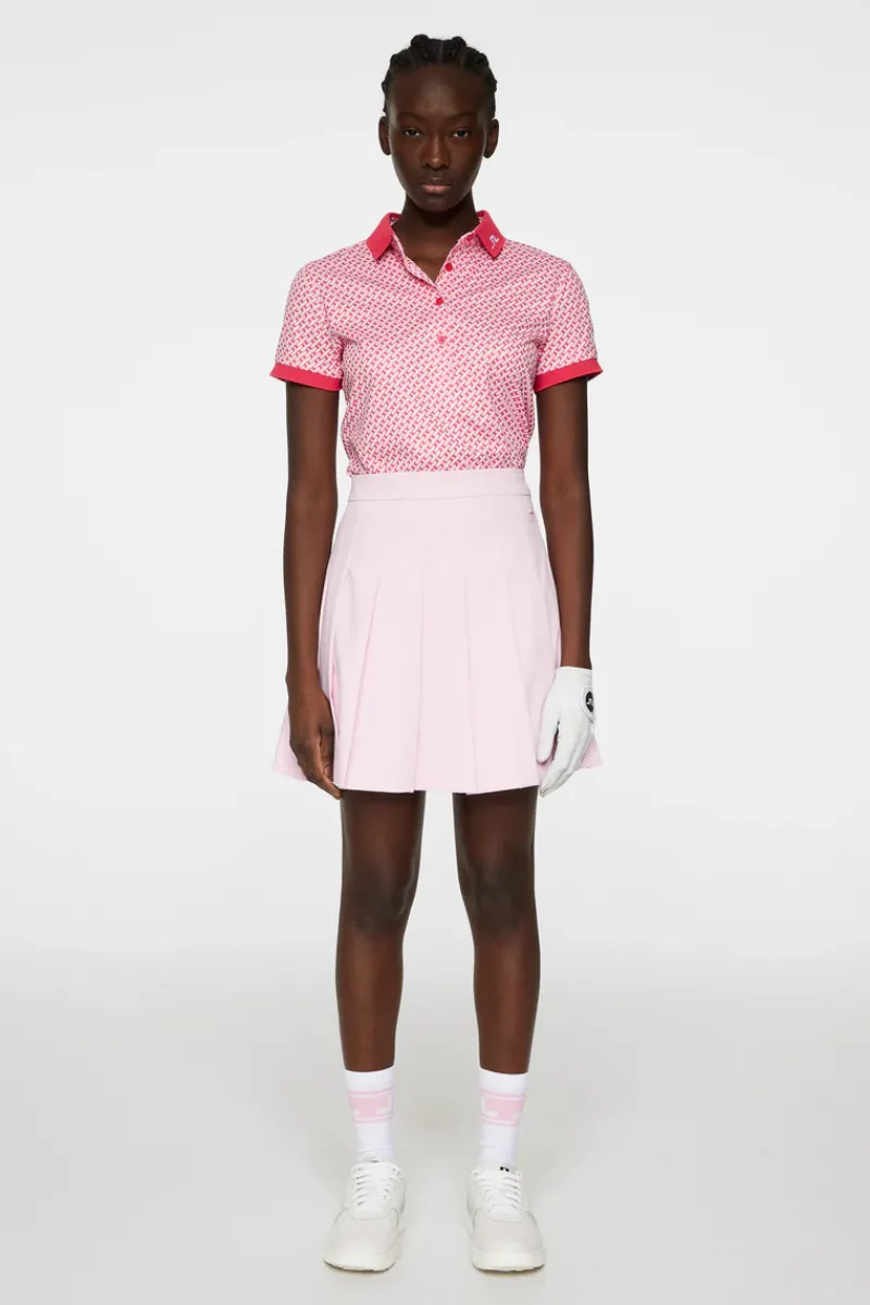 Tour Tech Print Polo|J.Lindeberg Outlet