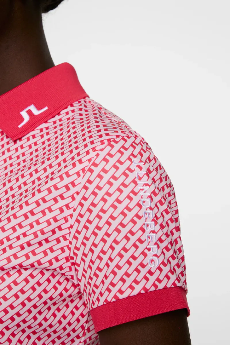 Tour Tech Print Polo|J.Lindeberg Outlet