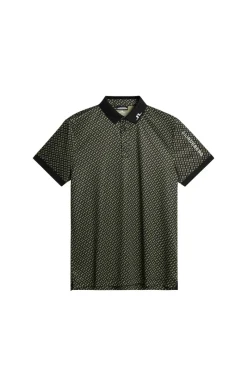 Tour Tech Print Polo|J.Lindeberg Hot