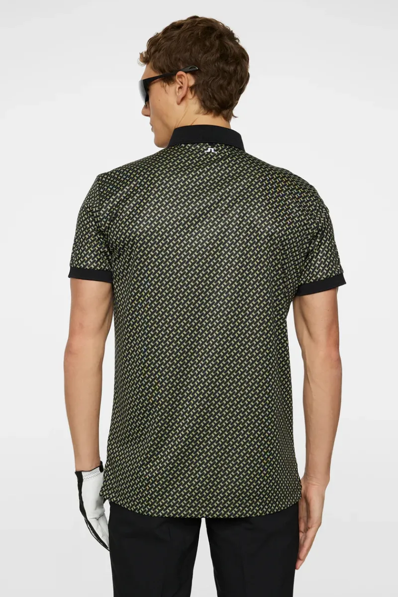 Tour Tech Print Polo|J.Lindeberg Hot