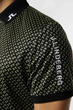 Tour Tech Print Polo|J.Lindeberg Hot