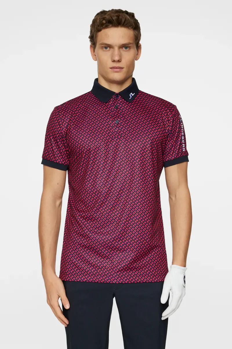 Tour Tech Print Polo|J.Lindeberg Best