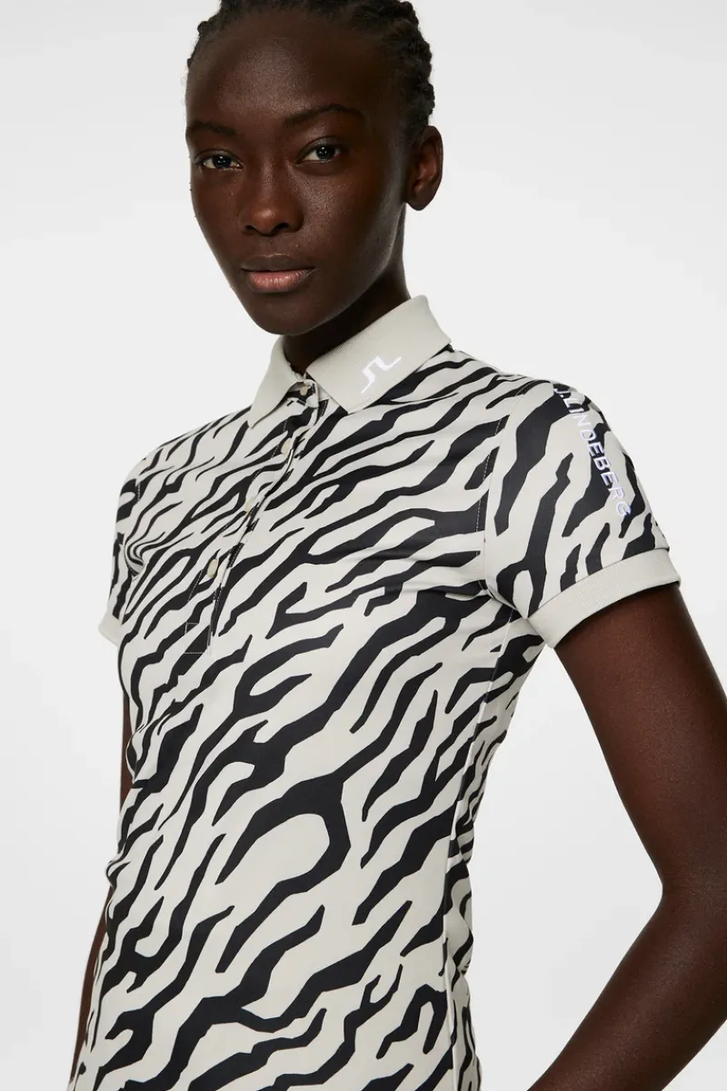Tour Tech Print Polo|J.Lindeberg New