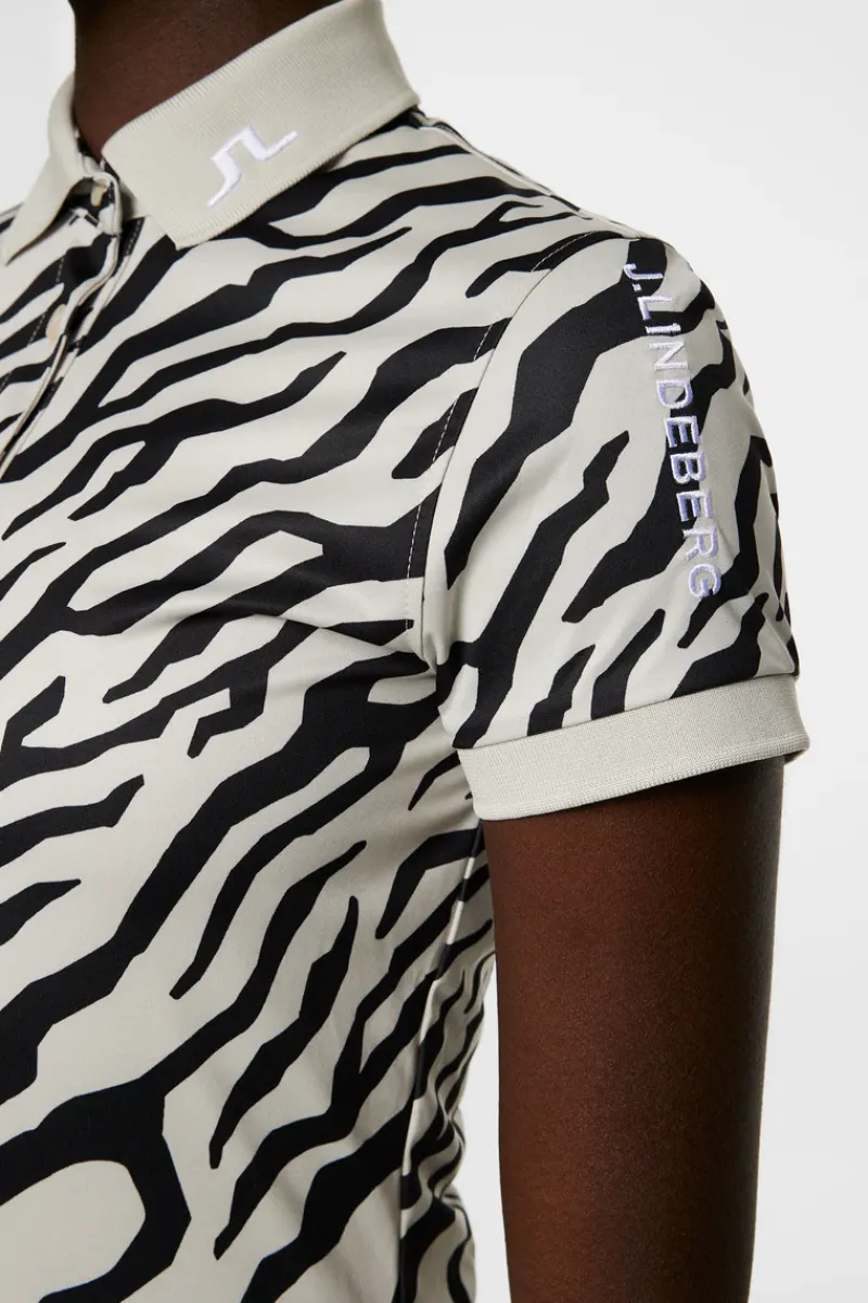 Tour Tech Print Polo|J.Lindeberg New