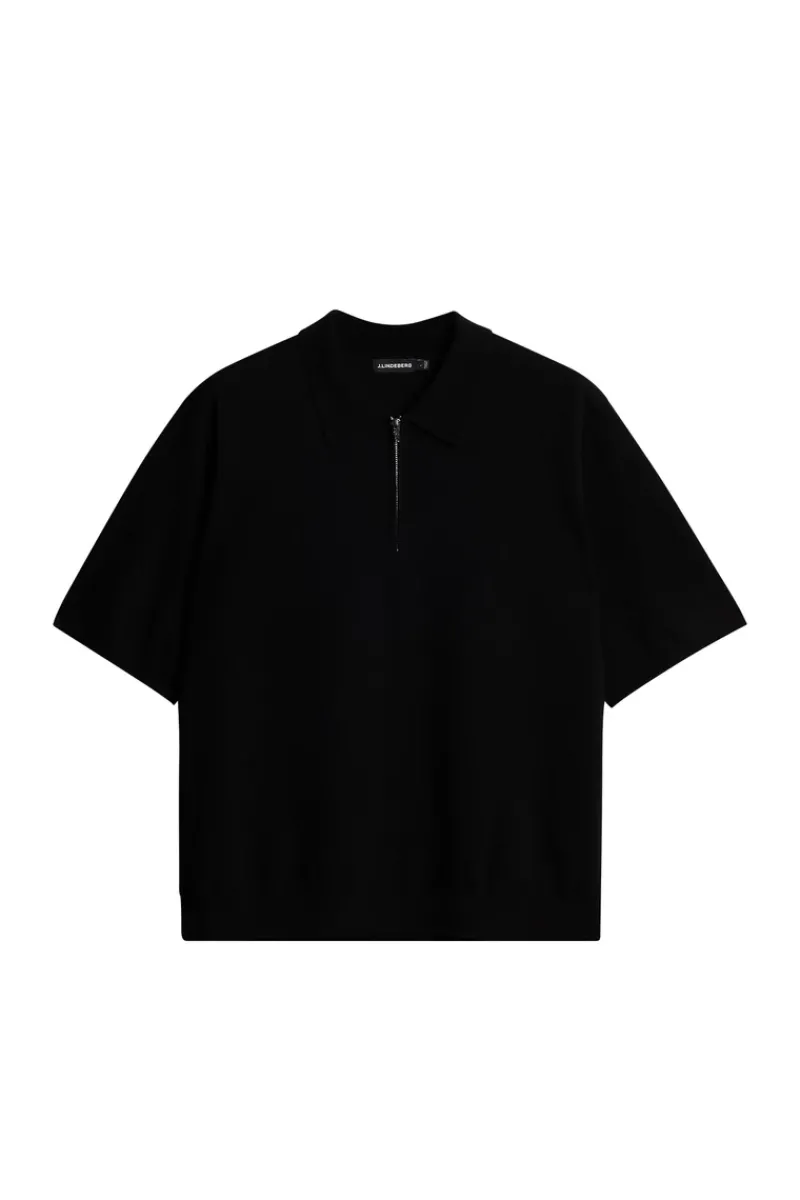 Tyler Quarter Zip Knit Polo|J.Lindeberg Sale