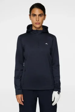 W Aerial Quarter Zip Hood|J.Lindeberg Hot