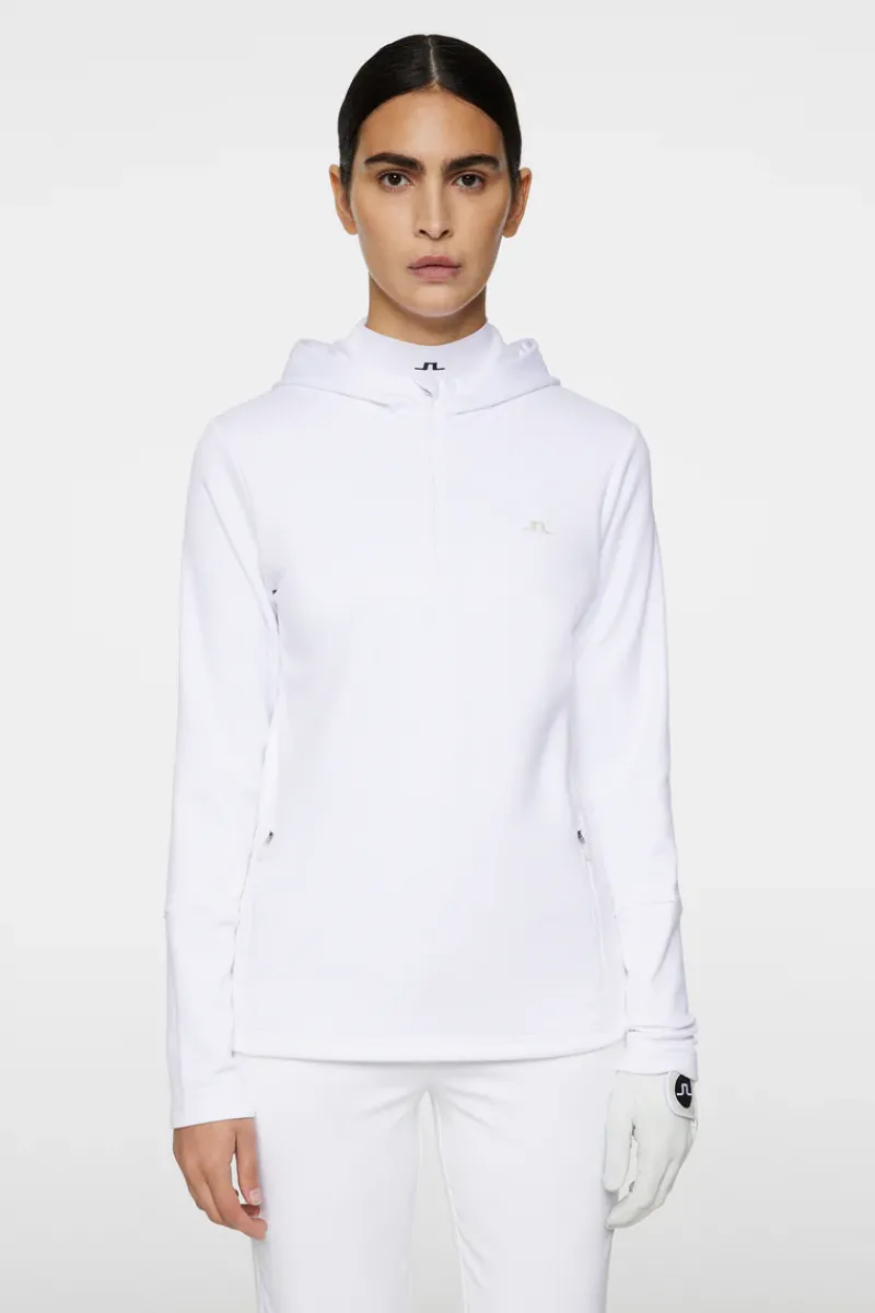 W Aerial Quarter Zip Hood|J.Lindeberg